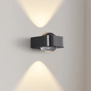 Applique Murale Moderne en Métal et Verre Design Minimaliste Éclairage LED Chambre Salon Étude Économique Élégant Ambiance Chaleureuse