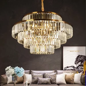 Lustre cristal doré design classique vintage art déco salon chambre salle à manger éclairage élégant luxe luminaire décoratif Lustre cristal doré design classique vintage art déco salon chambre salle à manger éclairage élégant luxe luminaire décoratif