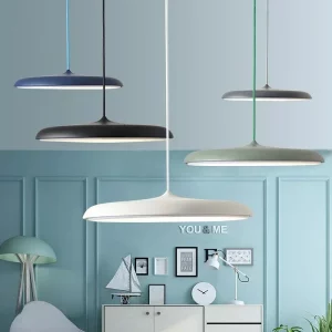 Suspension LED UFO design moderne intérieur luminaire suspendu éclairage uniforme économie d’énergie élégance naturelle aluminium cuisine salle à manger Suspension LED UFO design moderne intérieur luminaire suspendu éclairage uniforme économie d’énergie élégance naturelle aluminium cuisine salle à manger