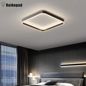 Plafonnier LED métal design moderne minimaliste chambre salon éclairage doux économique élégant Plafonnier LED métal design moderne minimaliste chambre salon éclairage doux économique élégant