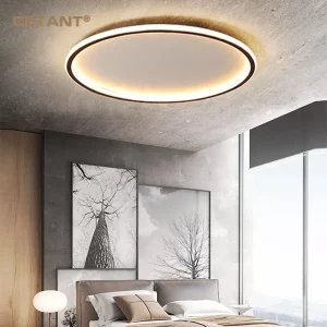 Plafonnier LED design moderne en verre et métal éclairage doux pour chambre salon salle à manger 40-50cm blanc et noir Plafonnier LED design moderne en verre et métal éclairage doux pour chambre salon salle à manger 40-50cm blanc et noir