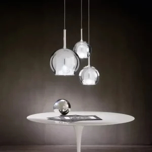 Suspension LED verre transparent design moderne minimaliste salon cuisine éclairage chaleureux économique élégant Suspension LED verre transparent design moderne minimaliste salon cuisine éclairage chaleureux économique élégant