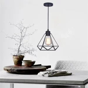 Suspension Industrielle Métal Noir Design Minimaliste Éclairage Rétro Édison Économique Élégant pour Salon Chambre Cuisine Bureau Suspension Industrielle Métal Noir Design Minimaliste Éclairage Rétro Édison Économique Élégant pour Salon Chambre Cuisine Bureau