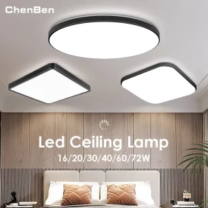Plafonnier LED moderne design carré aluminium et acryl lumière chaleureuse salon cuisine chambre éclairage intérieur élégant économique Plafonnier LED moderne design carré aluminium et acryl lumière chaleureuse salon cuisine chambre éclairage intérieur élégant économique