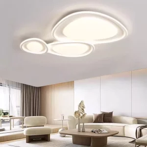 Plafonnier LED design moderne style nordique galets lumière douce chambre salon éclairage intérieur économie d’énergie élégance naturelle Plafonnier LED design moderne style nordique galets lumière douce chambre salon éclairage intérieur économie d’énergie élégance naturelle