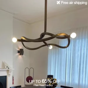 Plafonnier bois naturel design scandinave nordique moderne éclairage chaleureux économique élégant salon chambre