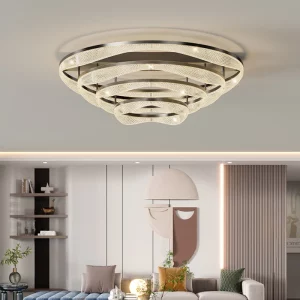 Plafonnier LED métal design moderne minimaliste lumière diffuse salon chambre foyer éclairage contemporain élégant Plafonnier LED métal design moderne minimaliste lumière diffuse salon chambre foyer éclairage contemporain élégant