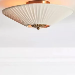 Plafonnier LED en tissu rétro Wabi-sabi design moderne vintage salon salle à manger chambre balcon éclairage chaleureux décoration intérieure élégant