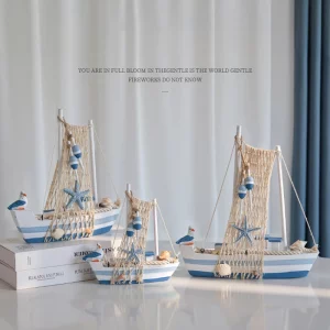 Décoration bois bateau à voile style marin artisanat nautique décoration chambre enfant salon cadeau original style méditerranéen artisanal objets déco marin home decor Décoration bois bateau à voile style marin artisanat nautique décoration chambre enfant salon cadeau original style méditerranéen artisanal objets déco marin home decor