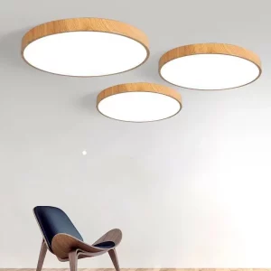 Plafonnier LED bois naturel design scandinave nordique moderne chambre salon éclairage chaleureux économique élégant Plafonnier LED bois naturel design scandinave nordique moderne chambre salon éclairage chaleureux économique élégant