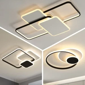 Plafonnier LED moderne design minimaliste formes géométriques éclairage intérieur salon chambre salle à manger éclairage chaleureux économique élégant