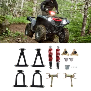 Suspension avant quad bike acier haute résistance pièces détachées bras oscillant amortisseurs robuste performance tout-terrain