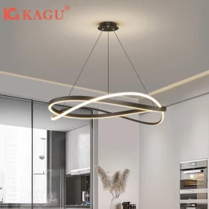 Suspension moderne design minimaliste aluminium lumière LED éclairage restaurant chambre salon post-moderne élégance contemporaine Suspension moderne design minimaliste aluminium lumière LED éclairage restaurant chambre salon post-moderne élégance contemporaine