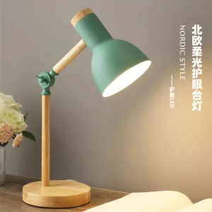 Lampe de bureau bois naturel design nordique moderne LED éclairage chaleureux étude lecture élégance économique Lampe de bureau bois naturel design nordique moderne LED éclairage chaleureux étude lecture élégance économique