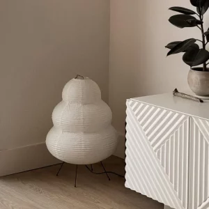 Lampadaire papier et métal design moderne minimaliste intérieur intérieur design éclairage chaleureux économique élégant Lampadaire papier et métal design moderne minimaliste intérieur intérieur design éclairage chaleureux économique élégant