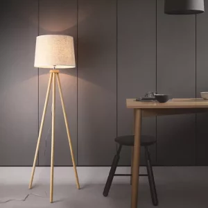 Lampe sur pied trépied bois naturel design scandinave nordique moderne salon chambre éclairage chaleureux économique élégant Lampe sur pied trépied bois naturel design scandinave nordique moderne salon chambre éclairage chaleureux économique élégant