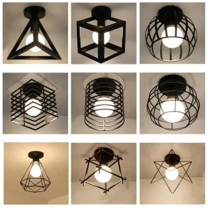 Plafonnier LED moderne en métal design industriel style minimaliste éclairage salle séjour cuisine chambre étude hôtel restaurant économique élégant Plafonnier LED moderne en métal design industriel style minimaliste éclairage salle séjour cuisine chambre étude hôtel restaurant économique élégant