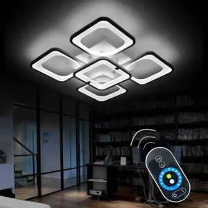 Plafonnier LED bois naturel design moderne minimaliste chambre salle à manger éclairage chaleureux économies d’énergie élégant