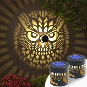 Lampes murales solaires en métal projecteur de hibou énergie solaire luminaire extérieur éclairage de jardin décoration Mandala économique et durable Lampes murales solaires en métal projecteur de hibou énergie solaire luminaire extérieur éclairage de jardin décoration Mandala économique et durable
