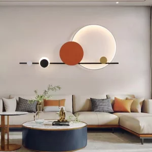 Lampe murale moderne design Art Deco LED 3000K éclairage mural salon chambre hôtel créatif lumière diffuse ambiances chaleureuses Lampe murale moderne design Art Deco LED 3000K éclairage mural salon chambre hôtel créatif lumière diffuse ambiances chaleureuses