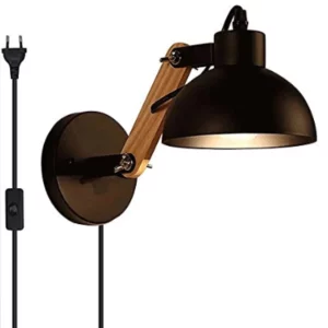 Applique mur LED bois fer moderne design industriel lumière réglable bureau chambre salon éclairage décoratif chic économique Applique mur LED bois fer moderne design industriel lumière réglable bureau chambre salon éclairage décoratif chic économique