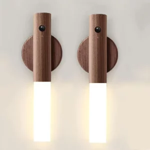 Applique murale bois LED moderne design minimaliste éclairage chaleureux salon chambre couloir bureau