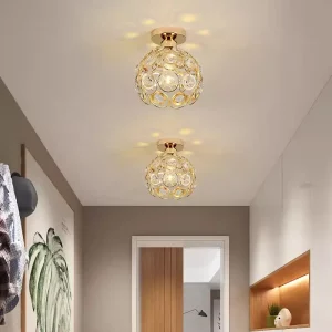 Plafonnier LED cristal modern style nordique lumière éclatante salle séjour entrée éclairage chaleureux design créatif personnalisé Plafonnier LED cristal modern style nordique lumière éclatante salle séjour entrée éclairage chaleureux design créatif personnalisé