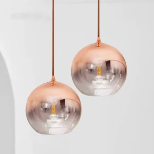 Suspension LED verre coloré design moderne industriel chambre salon éclairage chaleureux économique élégant Suspension LED verre coloré design moderne industriel chambre salon éclairage chaleureux économique élégant