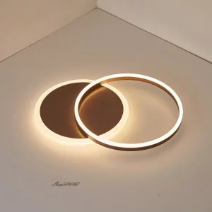 Plafonnier LED métal design moderne minimaliste salle à manger chambre salon éclairage intérieur chaleureux économique élégant