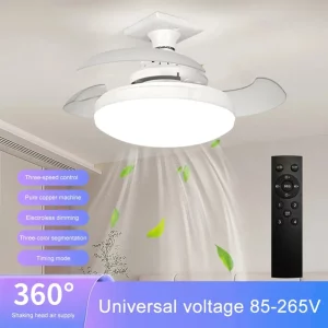 Plafonnier LED ventilateur intelligent éclairage blanc design moderne salle à manger chambre climatisation intégrée Plafonnier LED ventilateur intelligent éclairage blanc design moderne salle à manger chambre climatisation intégrée