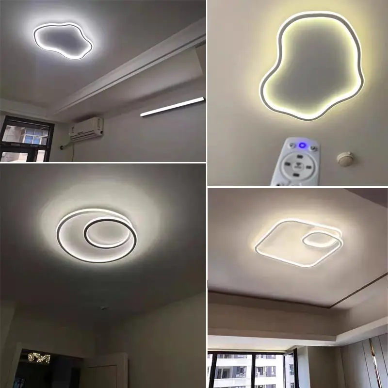 Plafonnier LED métal design moderne nordique luminaire salle à manger chambre cuisine éclairage uniforme économies d’énergie élégant