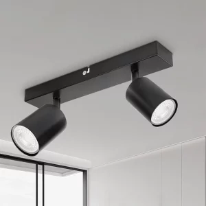 Plafonnier LED aluminium design moderne minimaliste éclairage directionnel ajustable salon cuisine bureau style industriel élégant économies d’énergie
