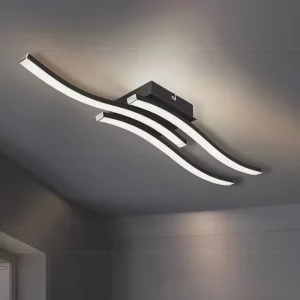 Plafonnier LED moderne design épuré lumière douce pour intérieur élégant salon chambre cuisine bureau décoration contemporaine éclairage économique et durable