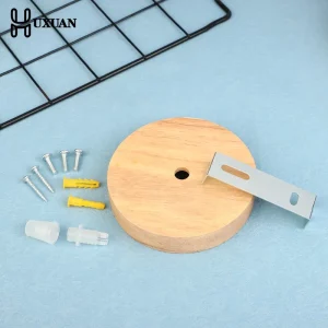 Plafonnier bois naturel kit montage suspendu design scandinave minimaliste chambre salon éclairage intérieur moderne économique élégant