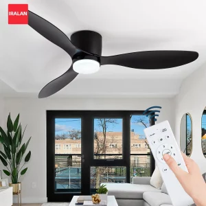 Ventilateur de plafond moderne LED avec télécommande design épuré chambre salon cuisine lumière douce économies d’énergie style fonctionnel Ventilateur de plafond moderne LED avec télécommande design épuré chambre salon cuisine lumière douce économies d’énergie style fonctionnel