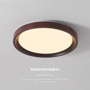 Plafonnier LED imitation bois design scandinave moderne chambre salon éclairage chaleureux économique élégant Plafonnier LED imitation bois design scandinave moderne chambre salon éclairage chaleureux économique élégant