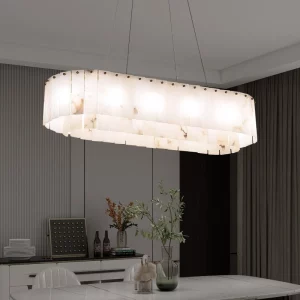 Suspension moderne marbrée en laiton et verre dépoli  décoration chinoise  luminaire de luxe pour restaurant  villa  chambre à coucher  salon  salle à manger