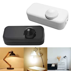Variateur LED en ligne interrupteur de lumière avec contrôle de luminosité compatible ampoules halogènes design moderne et discret Variateur LED en ligne interrupteur de lumière avec contrôle de luminosité compatible ampoules halogènes design moderne et discret