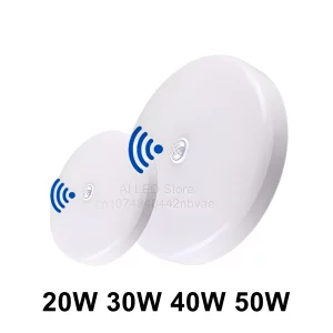 Plafonnier LED moderne avec détecteur de mouvement PIR éclairage intelligent pour couloir chambre 12W-40W 110V-220V design minimaliste économie d’énergie installation autonome Plafonnier LED moderne avec détecteur de mouvement PIR éclairage intelligent pour couloir chambre 12W-40W 110V-220V design minimaliste économie d’énergie installation autonome