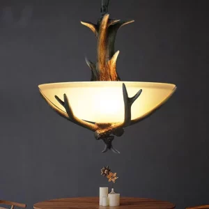 Suspension en bois verre design rustique luminaire salle à manger chaleureux élégance naturelle Suspension en bois verre design rustique luminaire salle à manger chaleureux élégance naturelle