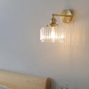 Applique murale verre Doré design moderne vintage éclairage intérieur salon chambre hallway lumière diffuse élégance naturelle économie d’énergie Applique murale verre Doré design moderne vintage éclairage intérieur salon chambre hallway lumière diffuse élégance naturelle économie d’énergie