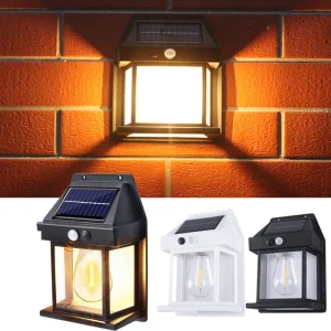 Lampe murale extérieure solaire LED design moderne avec détecteur de mouvement éclairage durable pour jardin économique et élégant Lampe murale extérieure solaire LED design moderne avec détecteur de mouvement éclairage durable pour jardin économique et élégant