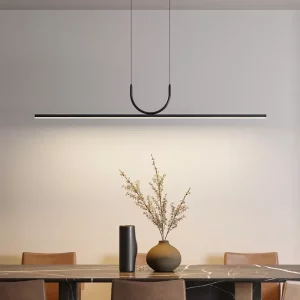 Suspension LED métal moderne design minimaliste industriel lumière uniforme salon cuisine éclairage élégant économique durable Suspension LED métal moderne design minimaliste industriel lumière uniforme salon cuisine éclairage élégant économique durable