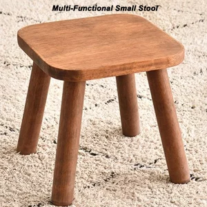Tabouret bois naturel style minimaliste moderne multifonctionnel salon chambre salle de bain antidérapant durable léger facile à ranger Tabouret bois naturel style minimaliste moderne multifonctionnel salon chambre salle de bain antidérapant durable léger facile à ranger
