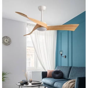 Ventilateur de plafond bois naturel design scandinave nordique moderne 120cm LED lumière chaleureuse écoénergétique élégance naturelle chambre salon Ventilateur de plafond bois naturel design scandinave nordique moderne 120cm LED lumière chaleureuse écoénergétique élégance naturelle chambre salon