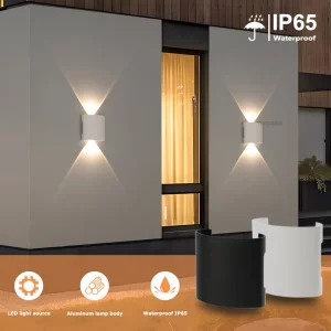 Applique murale LED extérieure étanche design moderne aluminium finition mate éclairage intérieur extérieur lumière douce économie d’énergie certification IP65 Applique murale LED extérieure étanche design moderne aluminium finition mate éclairage intérieur extérieur lumière douce économie d’énergie certification IP65