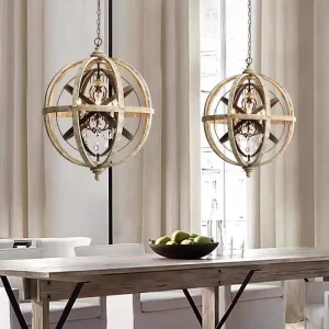 Suspension métal patiné globe cristal luminaire design vintage Industriel éclairage LED chaleureux pour salon chambre loft épuré et moderne Suspension métal patiné globe cristal luminaire design vintage Industriel éclairage LED chaleureux pour salon chambre loft épuré et moderne