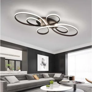 Plafonnier LED design moderne acrylique et métal lumière nordique salon chambre éclairage contemporain élégant économique Plafonnier LED design moderne acrylique et métal lumière nordique salon chambre éclairage contemporain élégant économique