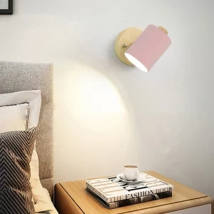 Applique murale bois nordique design scandinave moderne éclairage chaleureux chambre salon salle à manger décor luminaire