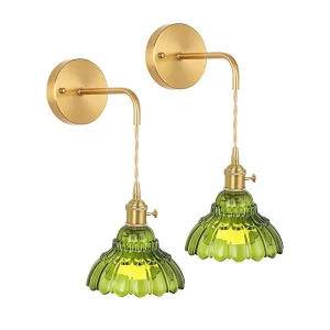 Applique murale vintage en verre floral luminaire décoratif pour chambre salon ou couloir style rétro moderne Applique murale vintage en verre floral luminaire décoratif pour chambre salon ou couloir style rétro moderne
